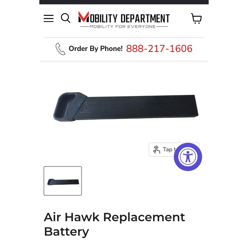 Air Hawk Replacement Battery Discover Your Mobility D05 24V 10Ah 240Wh PowerPack